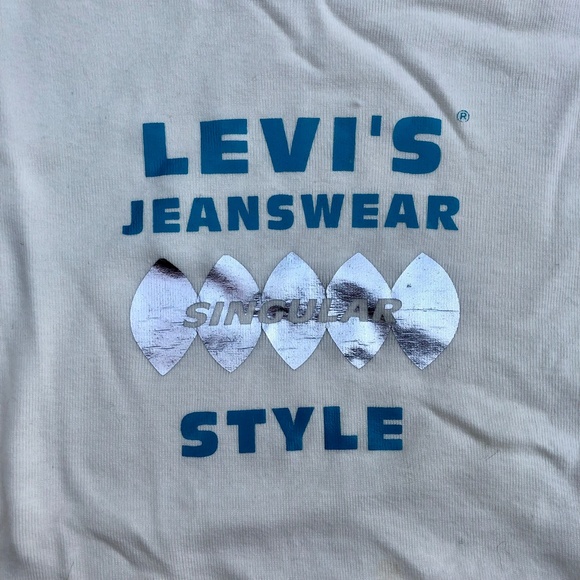 Vintage 90s Levis Jeanswear Singular Style Graphic Tee - Picture 3 of 5